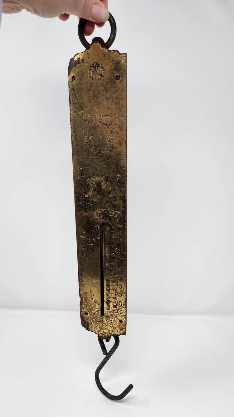 Antique Hanging Spring Scale | New York City Approved Tempered Steel | Chatillon